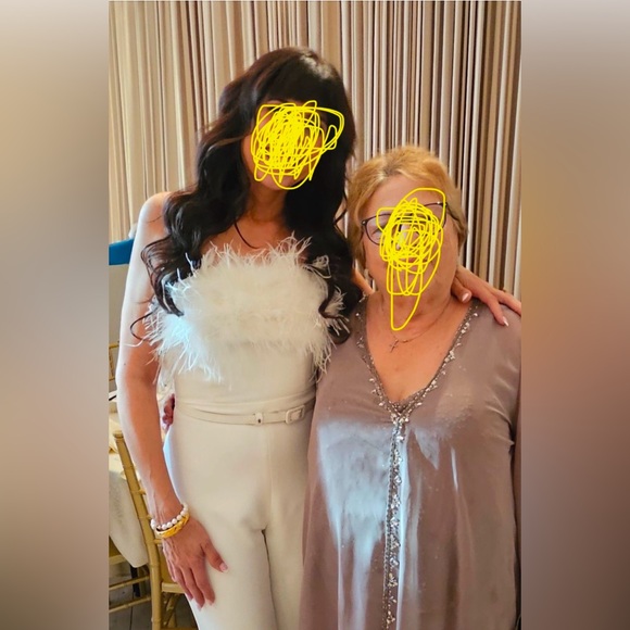 Nadine Merabi Collette White Jumpsuit - Picture 5 of 5